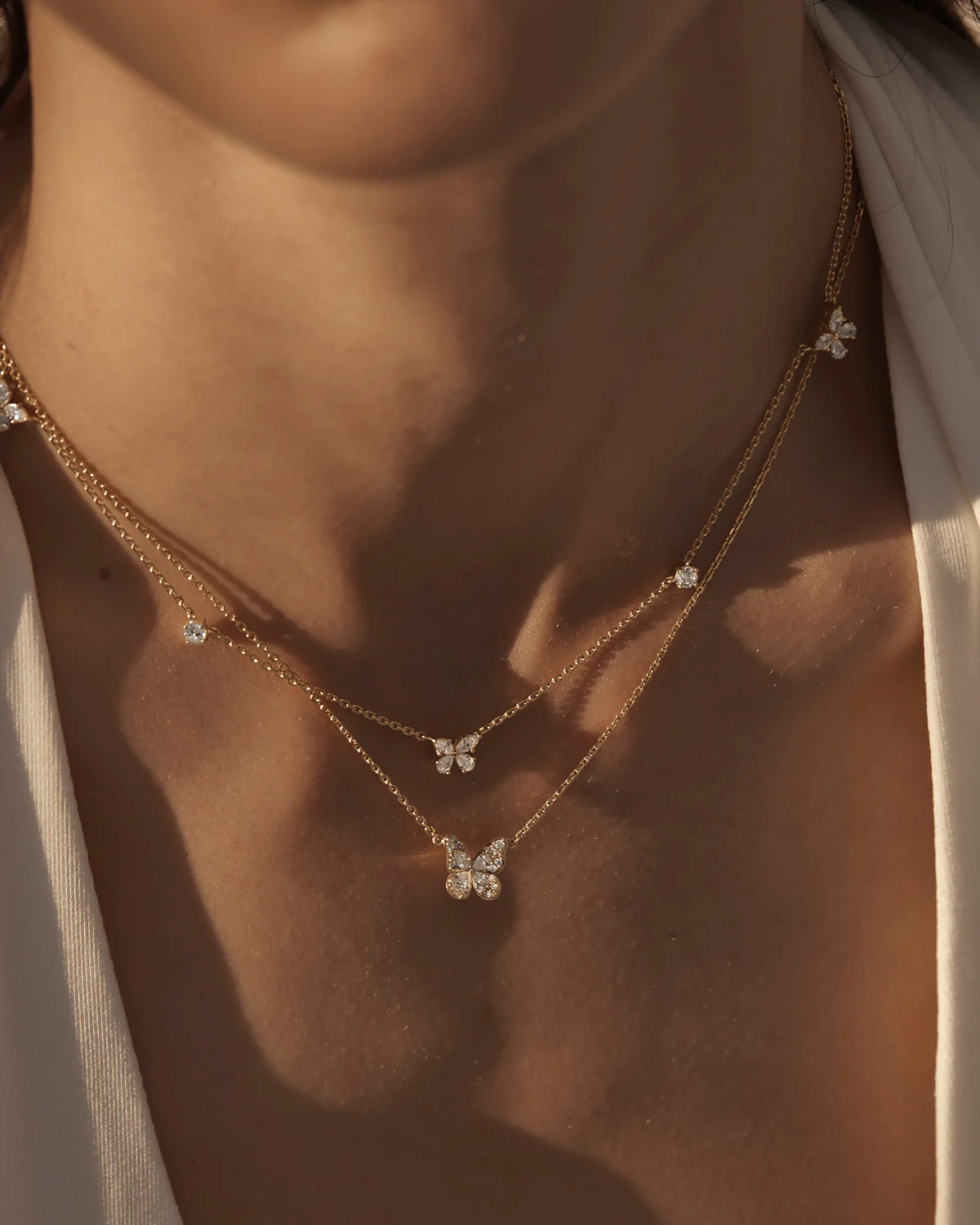 18k Gold Vermeil Dancing in the Wind Choker - Image 5