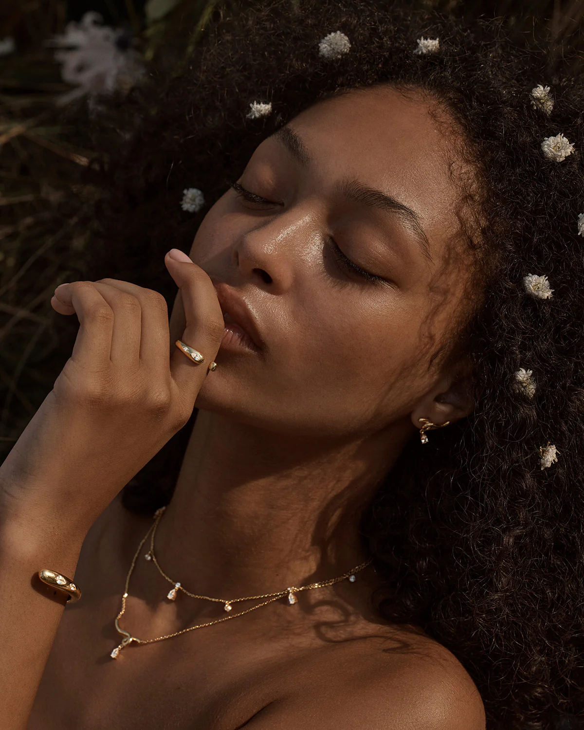 18k Gold Vermeil Dewdrop Ring - Image 5