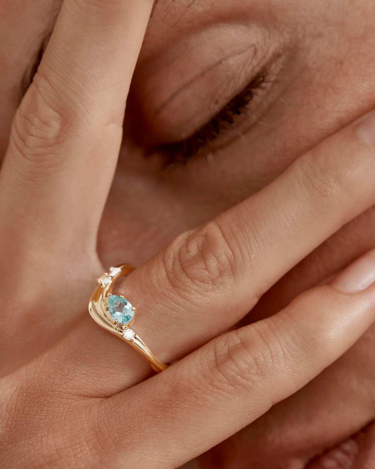 18k Gold Vermeil Dive Deeper Ring - Image 2
