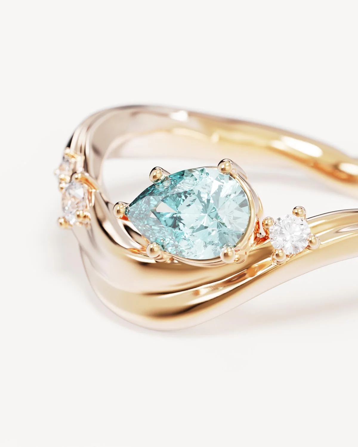 18k Gold Vermeil Dive Deeper Ring - Image 3