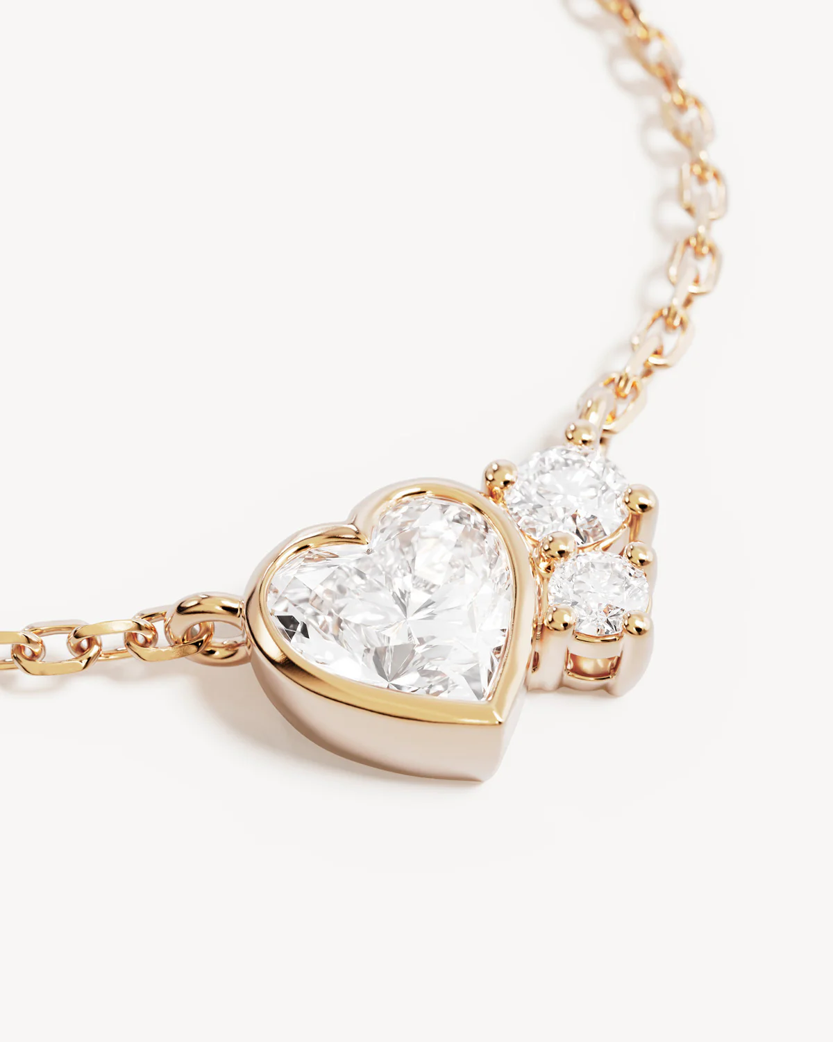 18k Gold Vermeil Dream Lover Heart Necklace - Image 3