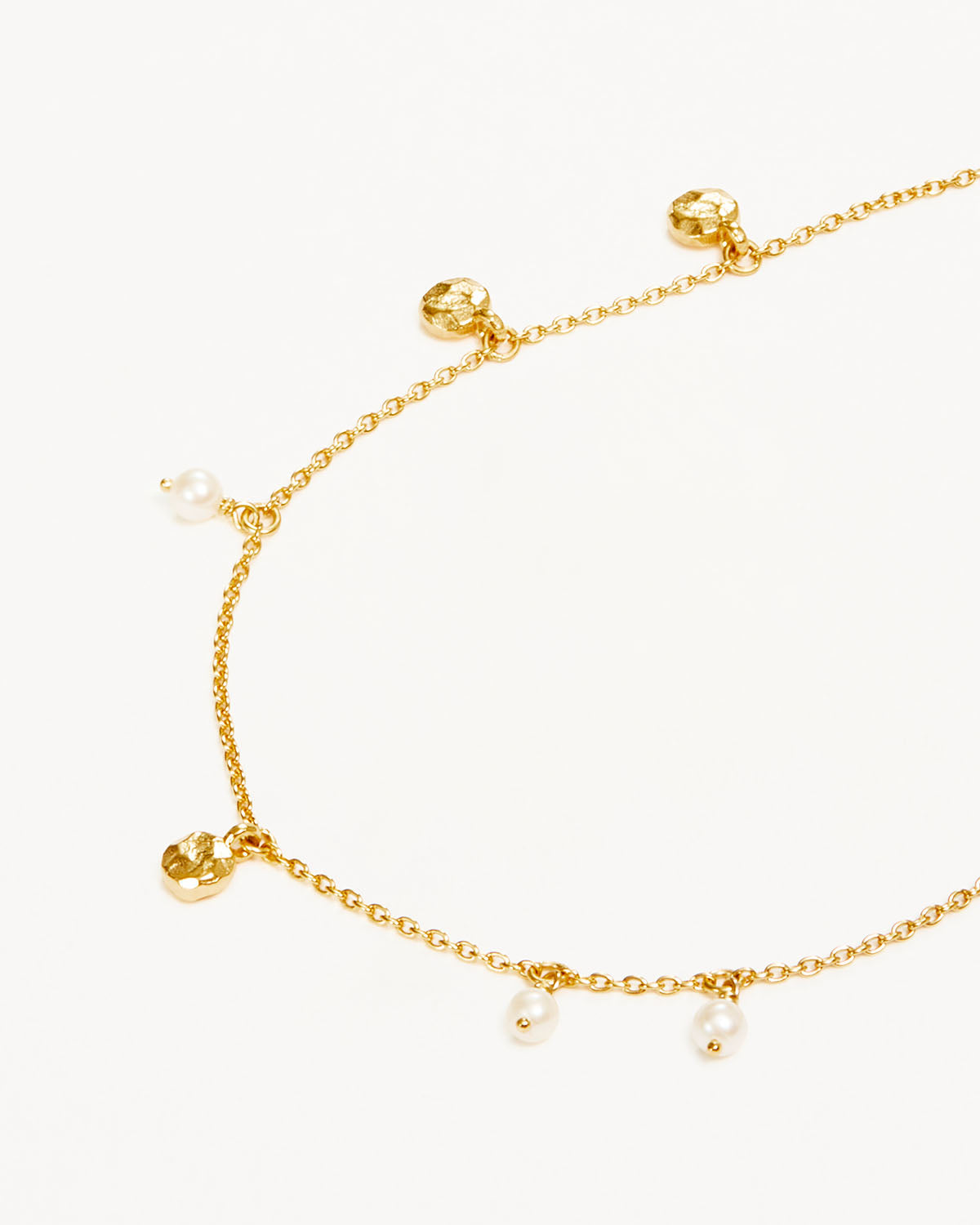 18k Gold Vermeil Endless Grace Pearl Anklet - Image 3