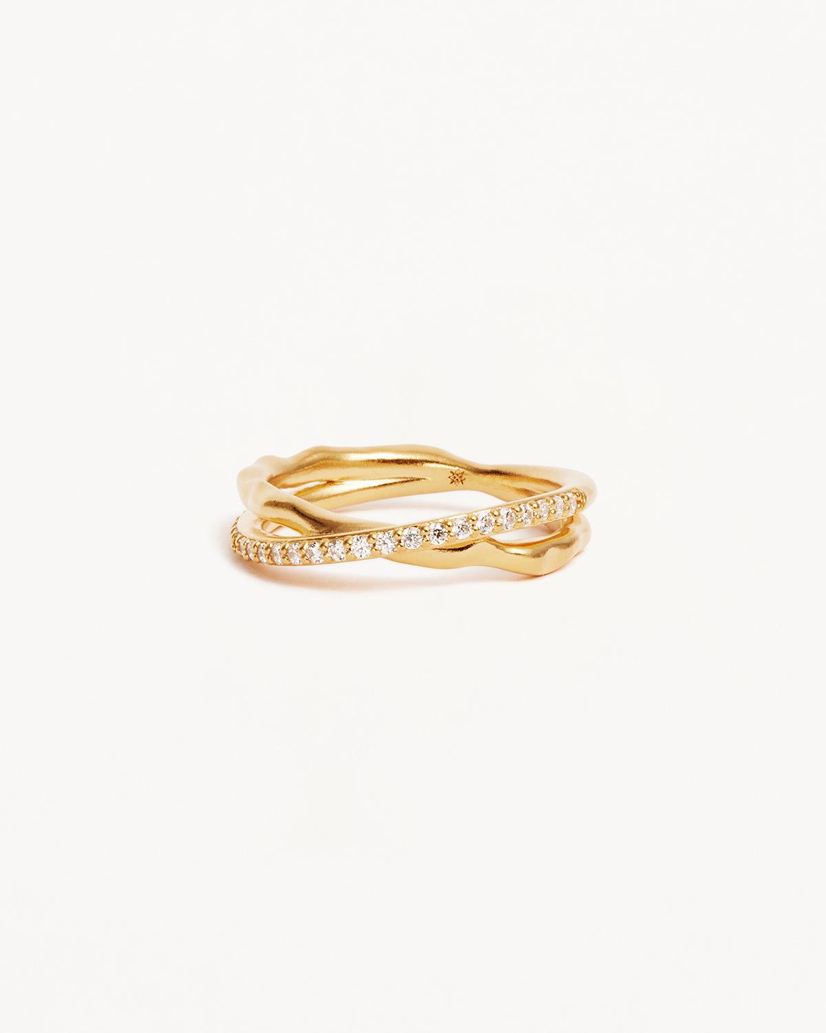 18k Gold Vermeil Entwined Hearts Ring