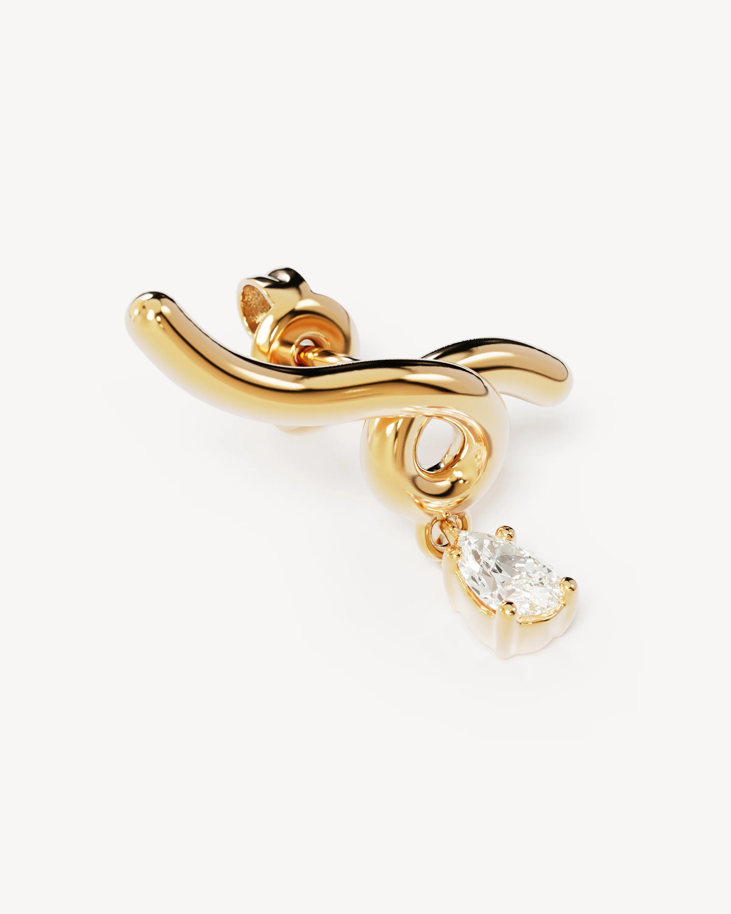 18k Gold Vermeil Entwined With You Earrings - Image 3