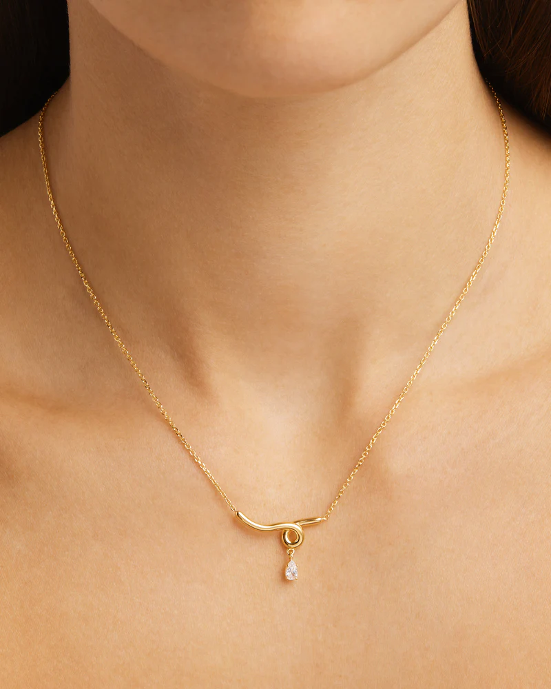18k Gold Vermeil Entwined With You Necklace - Image 2