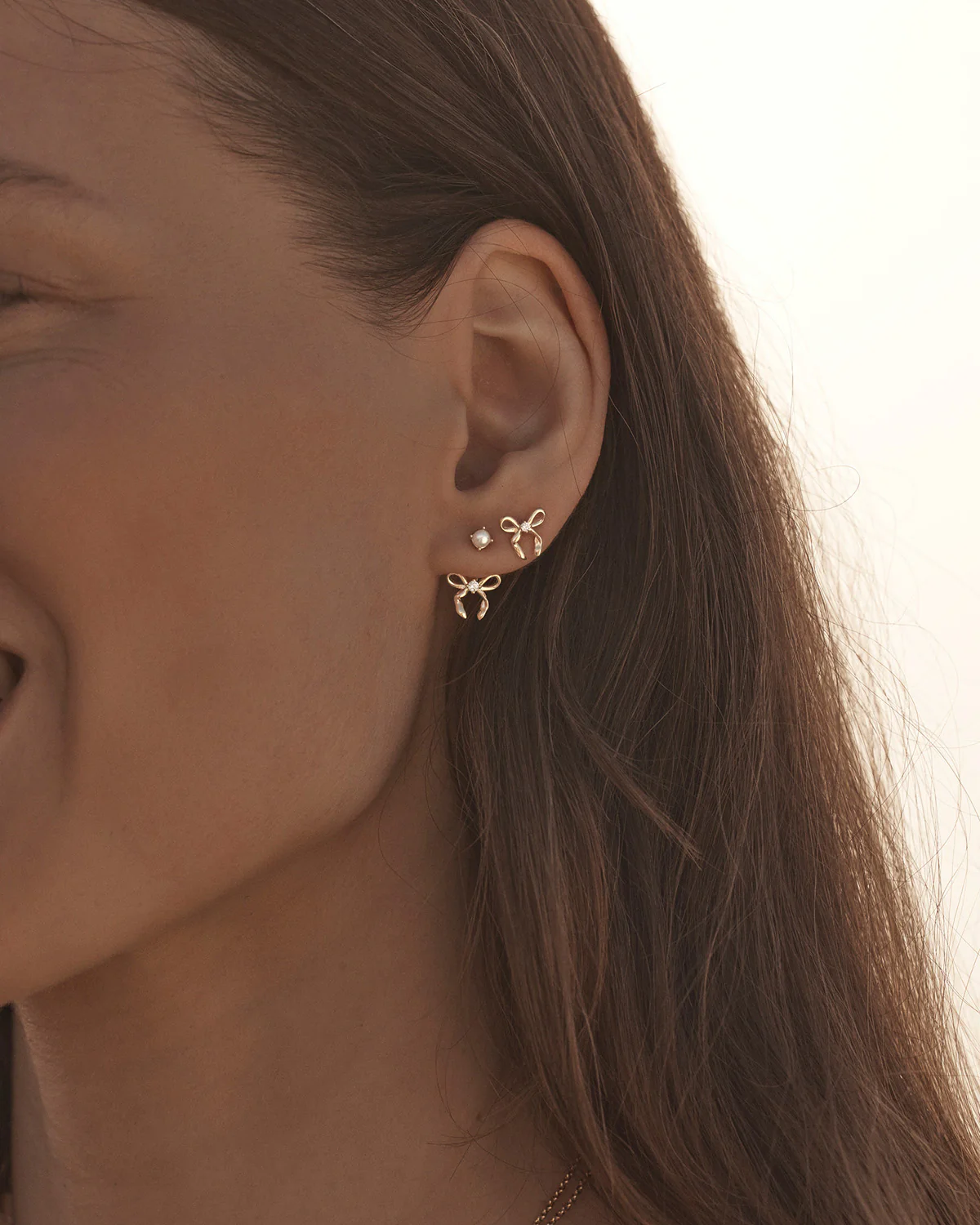 18k Gold Vermeil Forever More Bow Ear Jacket - Image 2