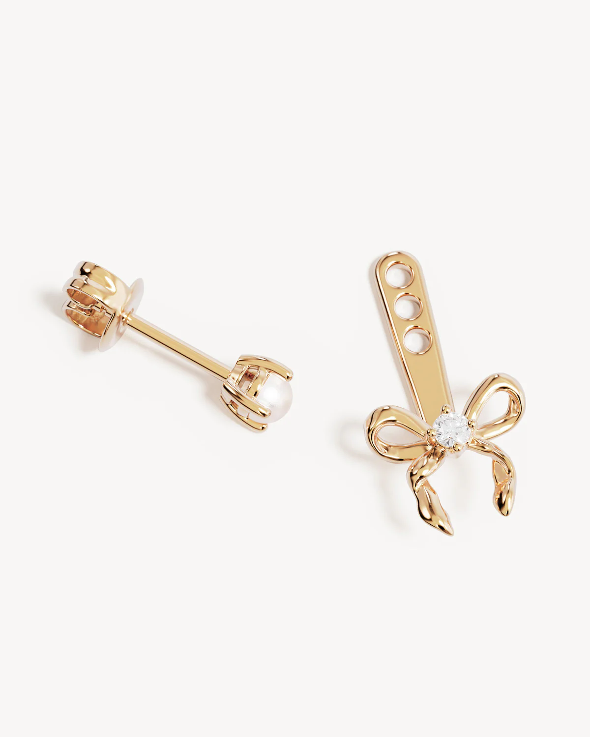 18k Gold Vermeil Forever More Bow Ear Jacket - Image 3
