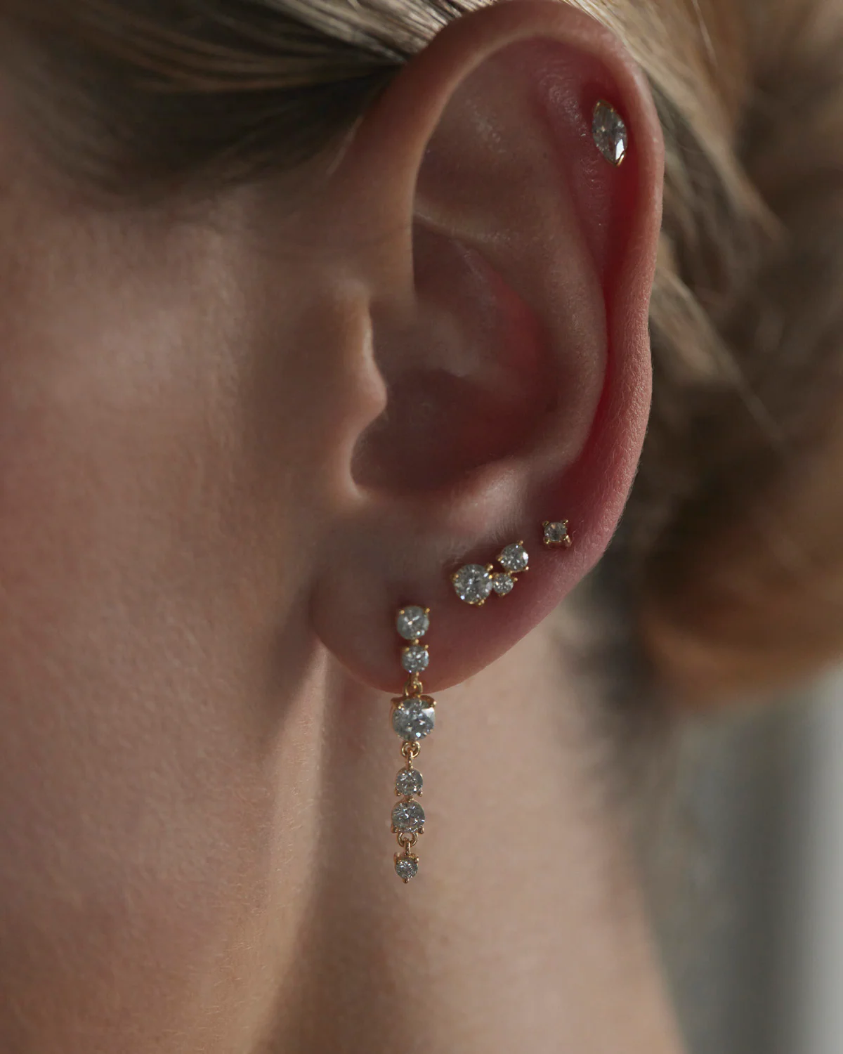 18k Gold Vermeil Forever Yours Drop Earrings - Image 5