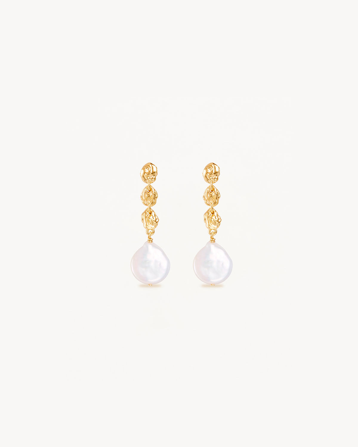 18k Gold Vermeil Grow With Grace Pearl Earrings