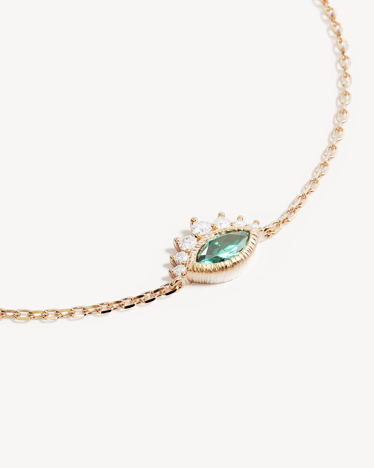 18k Gold Vermeil Hope and Protection Bracelet