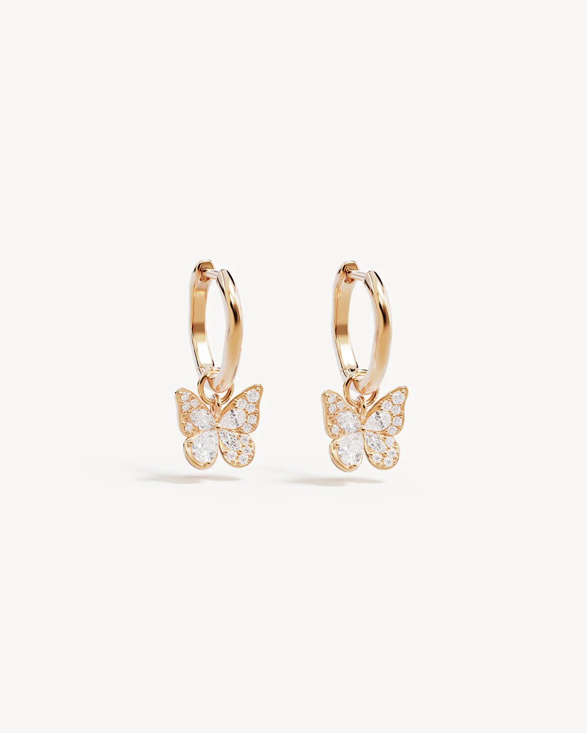 18k Gold Vermeil I Believe, I Become Hoops