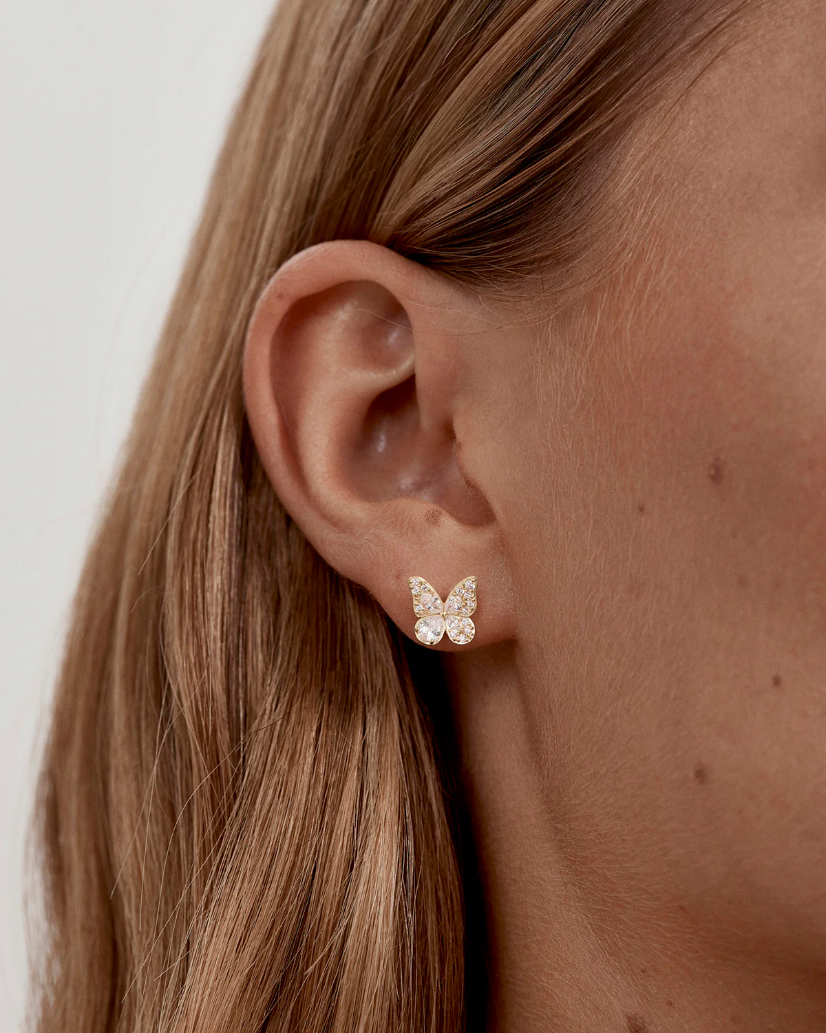 18k Gold Vermeil I Believe, I Become Stud Earrings - Image 2