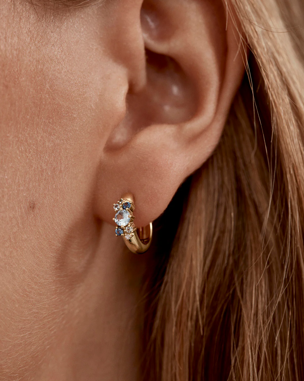 18k Gold Vermeil I Breathe, I Become Hoops - Image 4