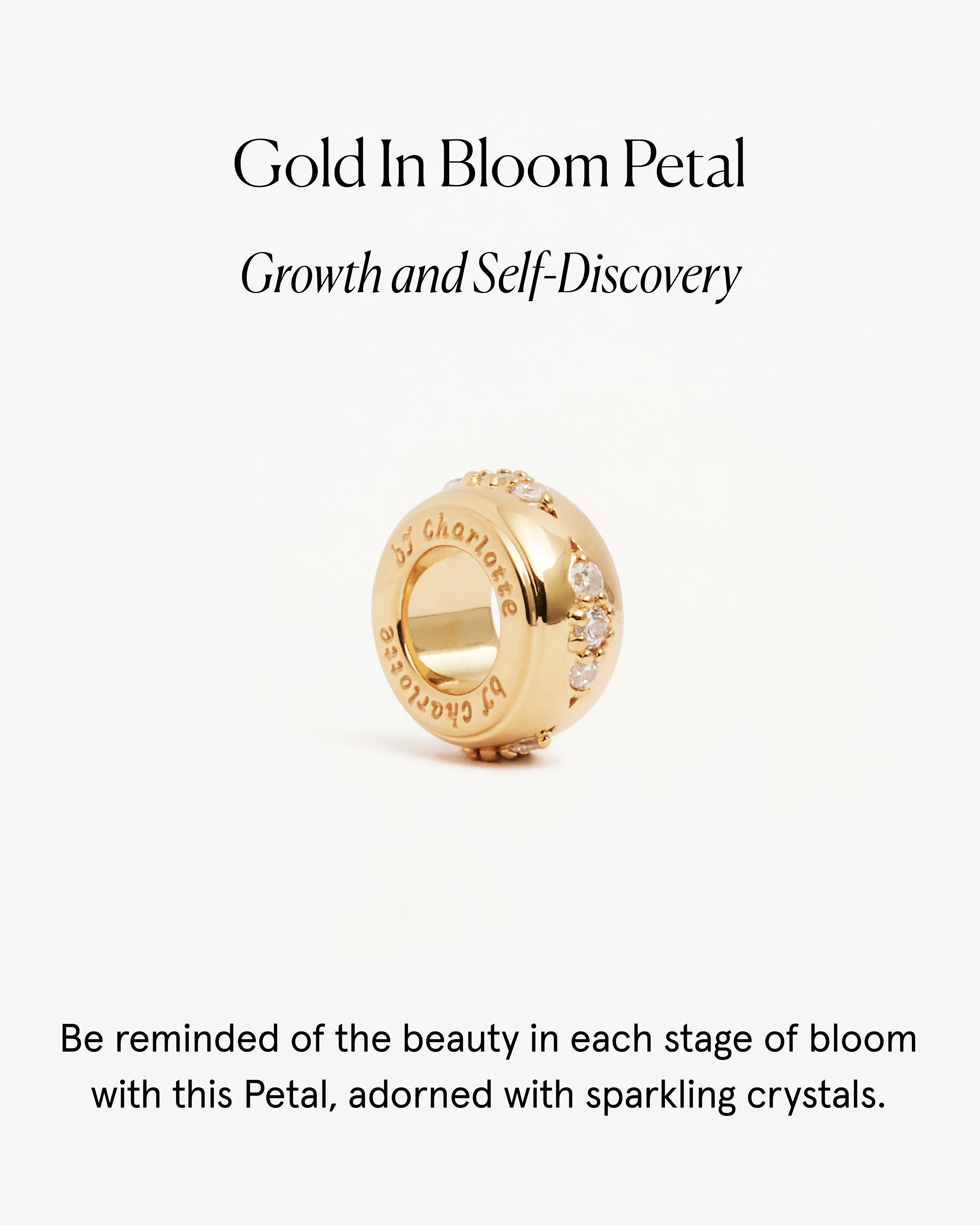 18k Gold Vermeil In Bloom Petal Charm - Image 4