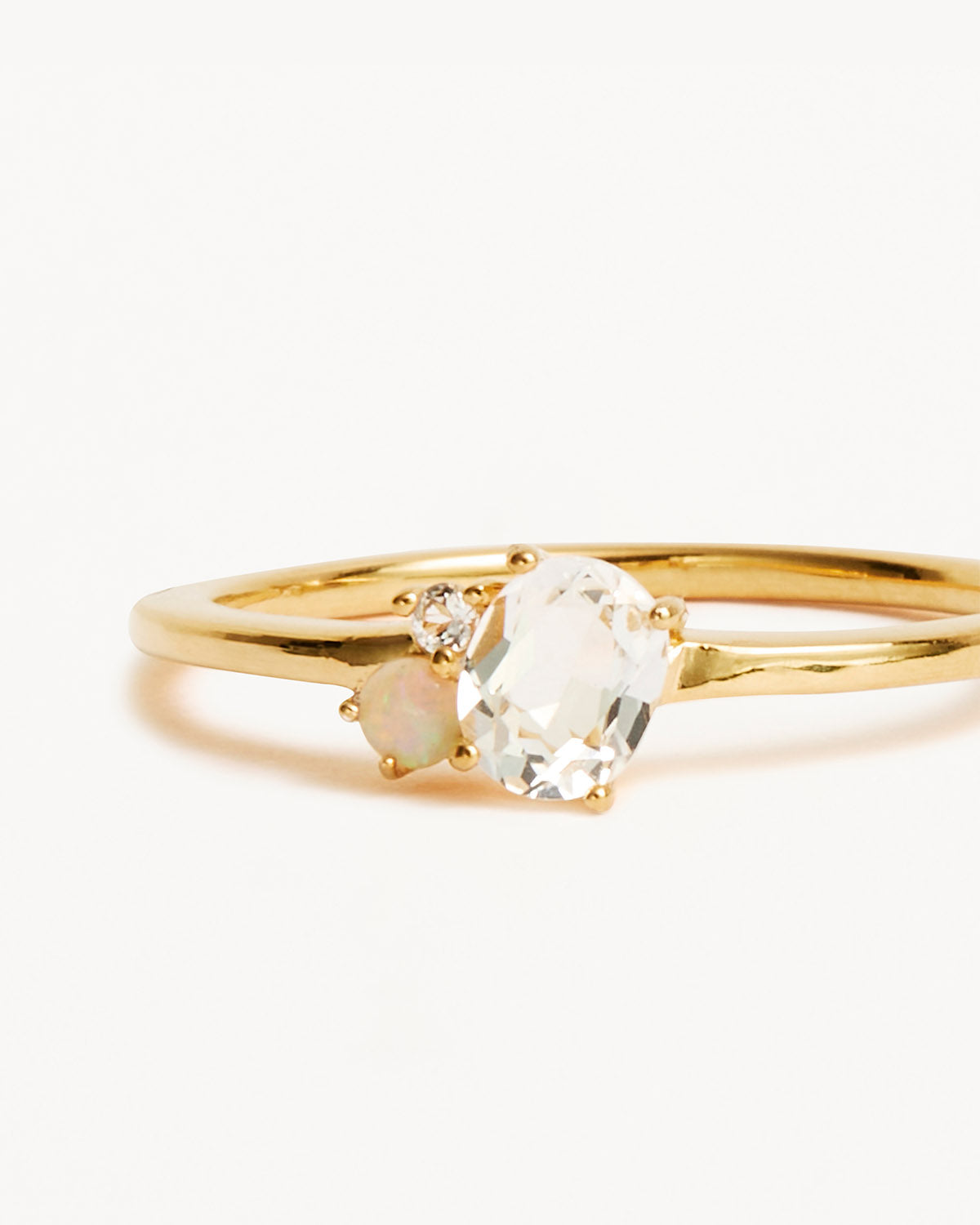 18k Gold Vermeil Kindred Birthstone Ring - April - Image 3