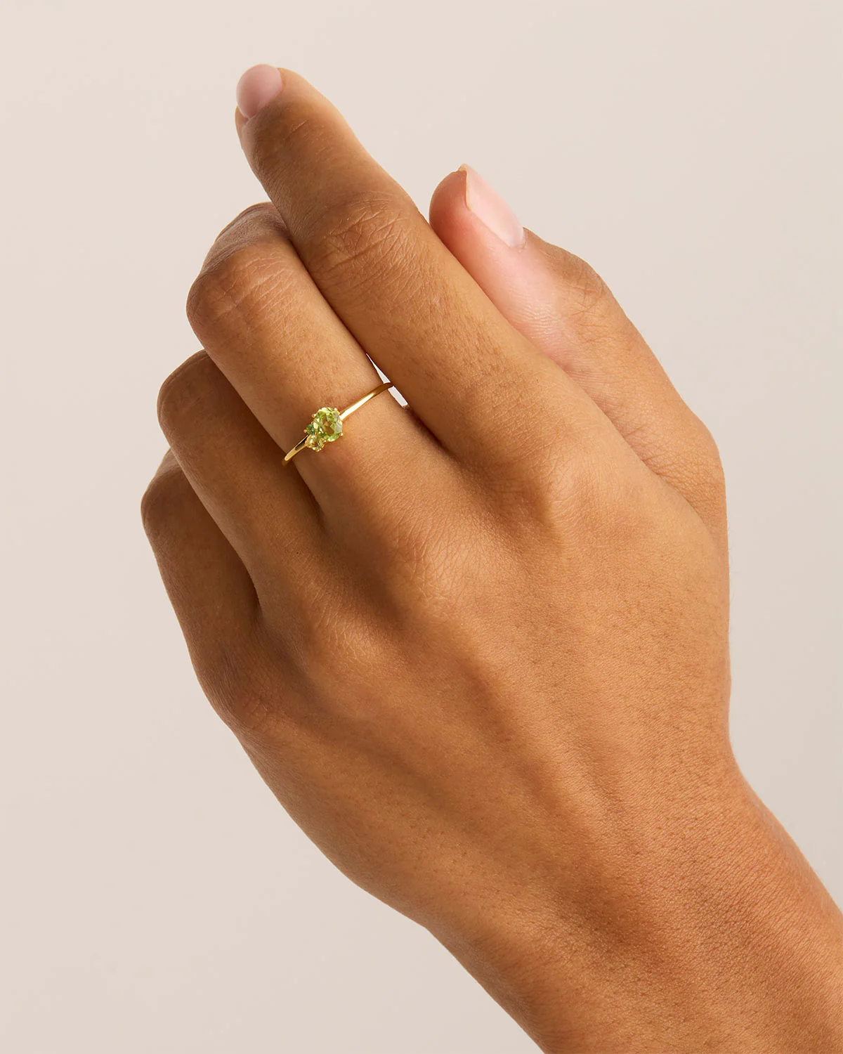 18k Gold Vermeil Kindred Birthstone Ring - August - Image 2