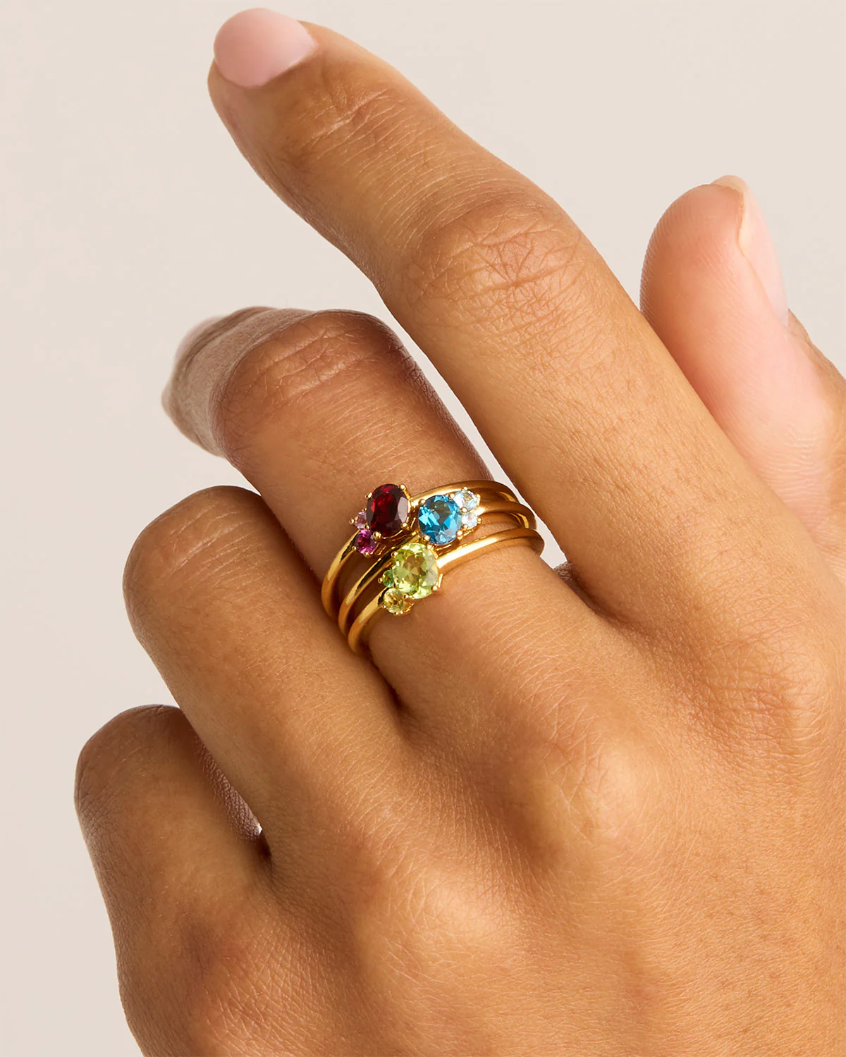 18k Gold Vermeil Kindred Birthstone Ring - August - Image 4