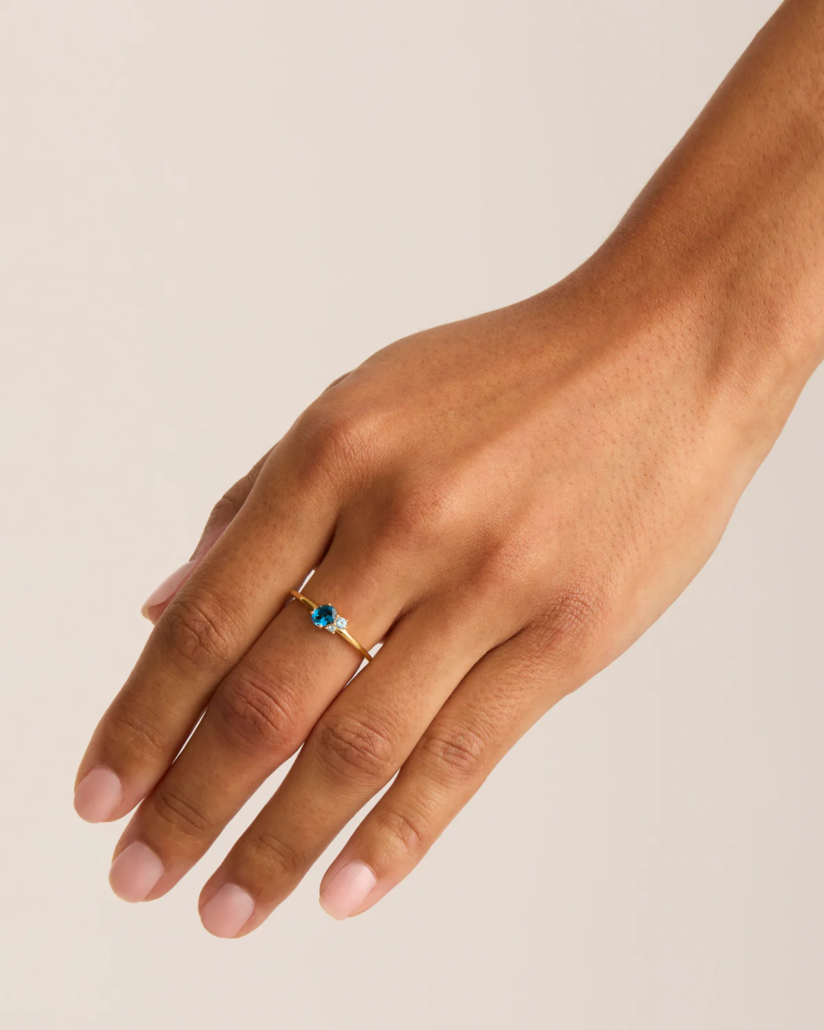 18k Gold Vermeil Kindred Birthstone Ring - December - Image 2