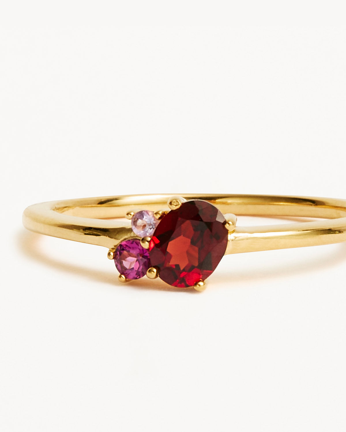 18k Gold Vermeil Kindred Birthstone Ring - January - Image 3