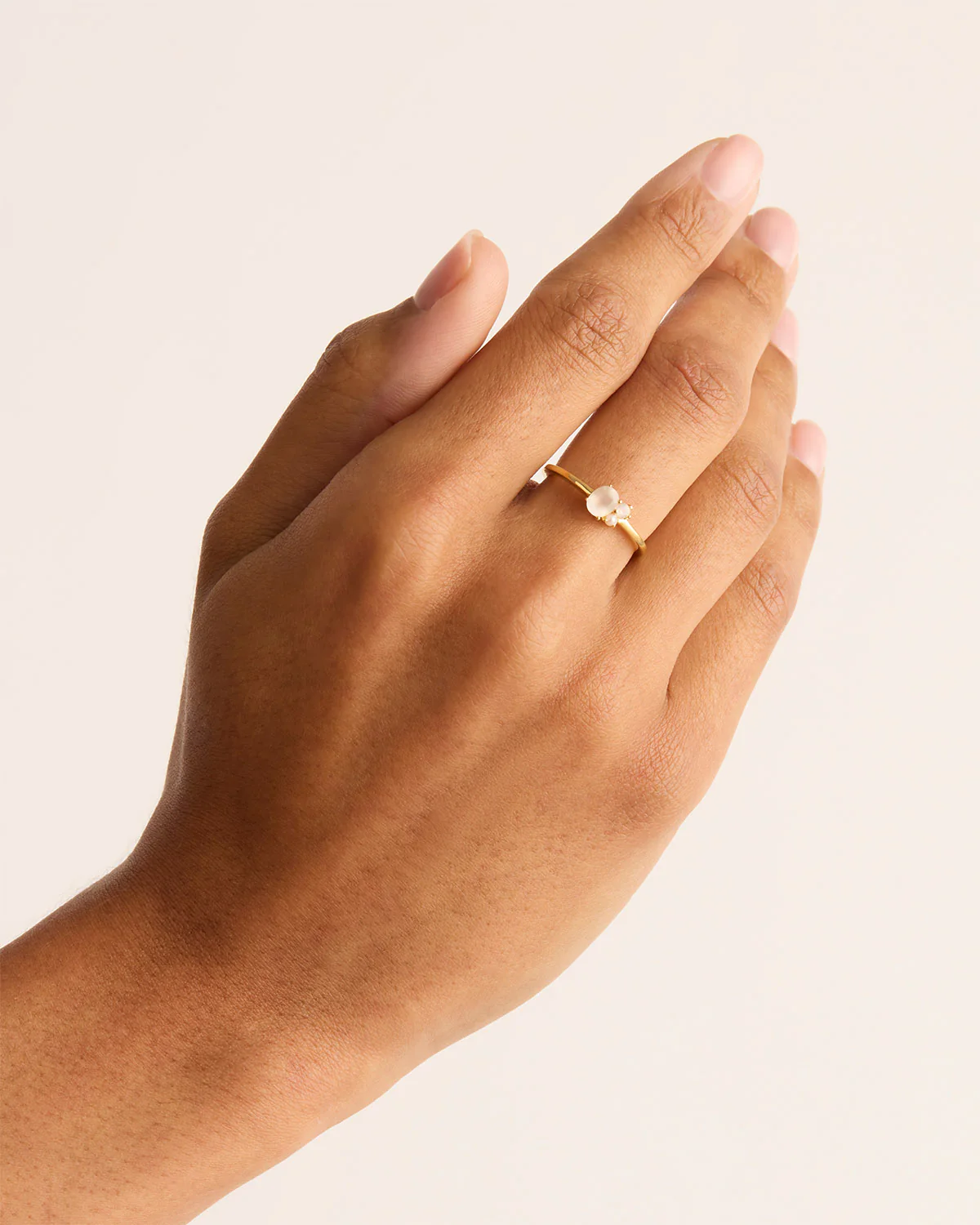 18k Gold Vermeil Kindred Birthstone Ring - June - Image 2