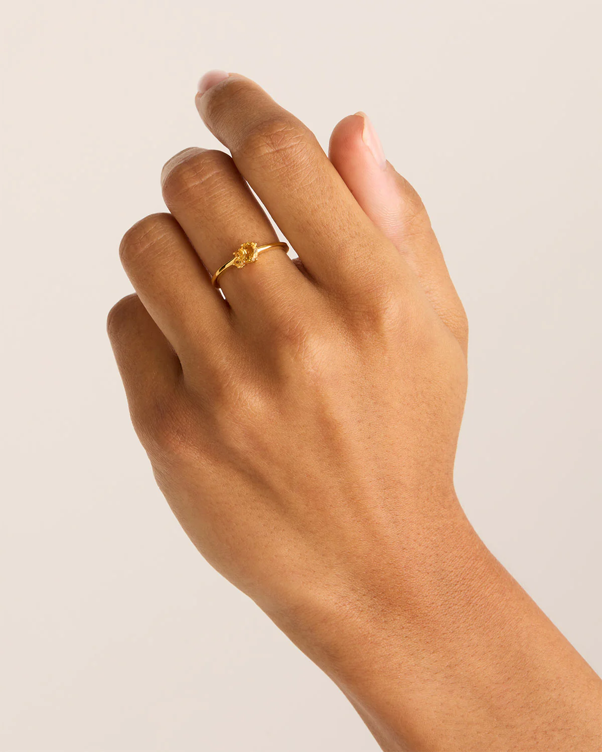 18k Gold Vermeil Kindred Birthstone Ring - November - Image 2