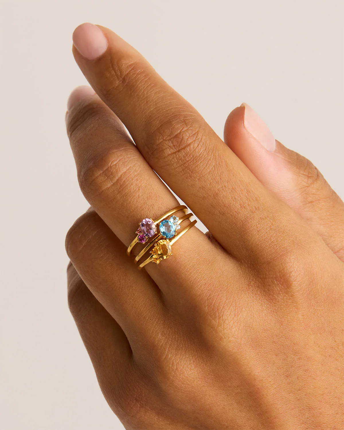 18k Gold Vermeil Kindred Birthstone Ring - November - Image 4