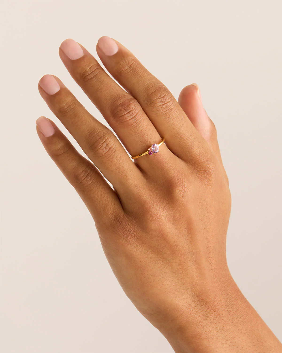 18k Gold Vermeil Kindred Birthstone Ring - October - Image 2