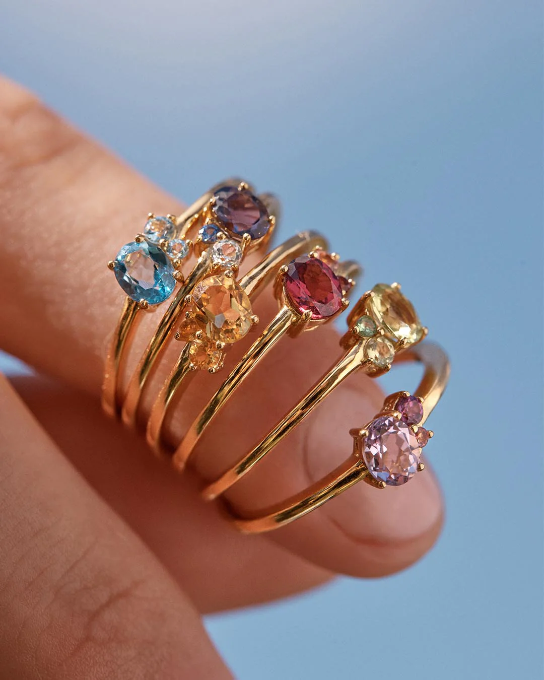 18k Gold Vermeil Kindred Birthstone Ring - October - Image 5
