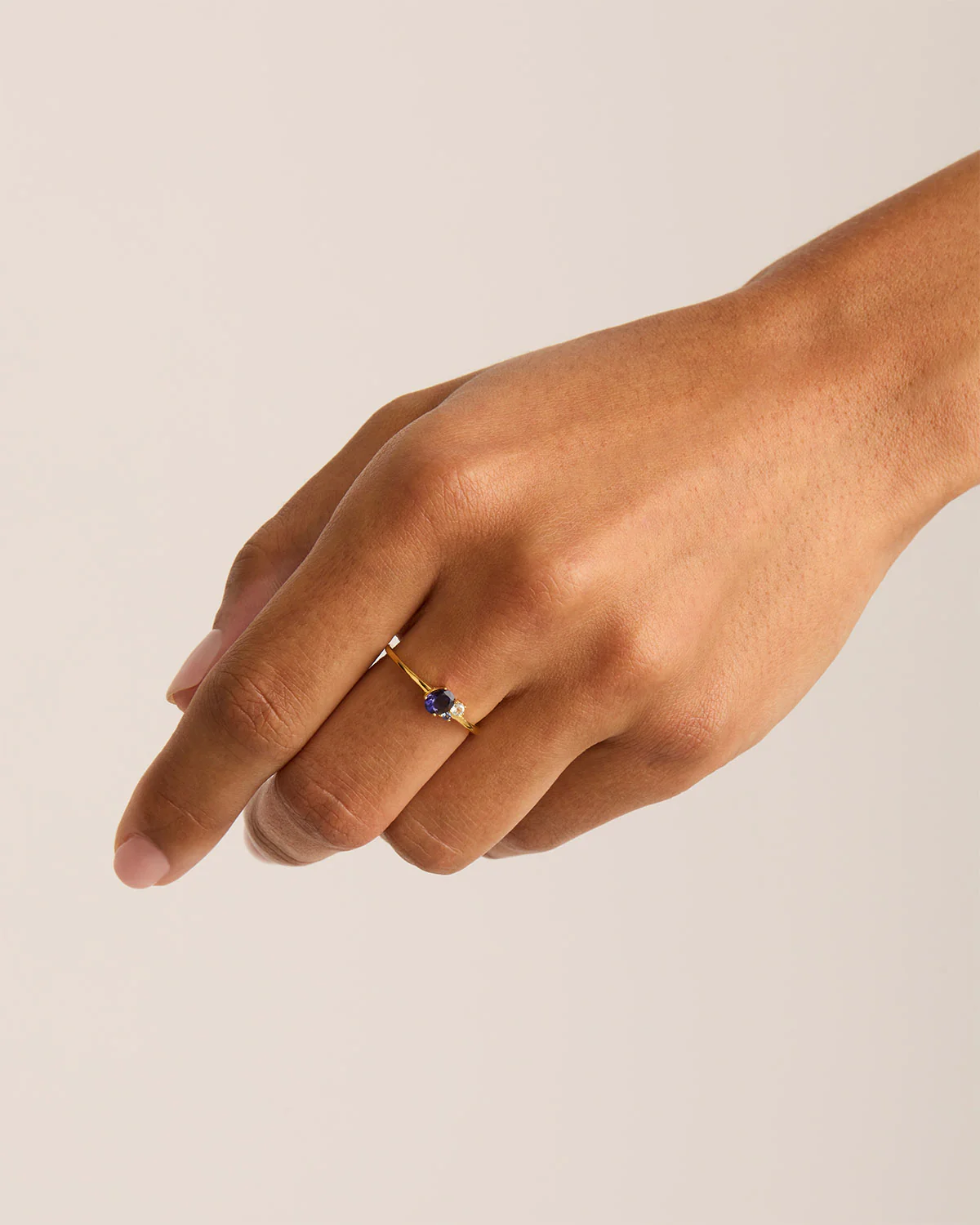 18k Gold Vermeil Kindred Birthstone Ring - September - Image 2