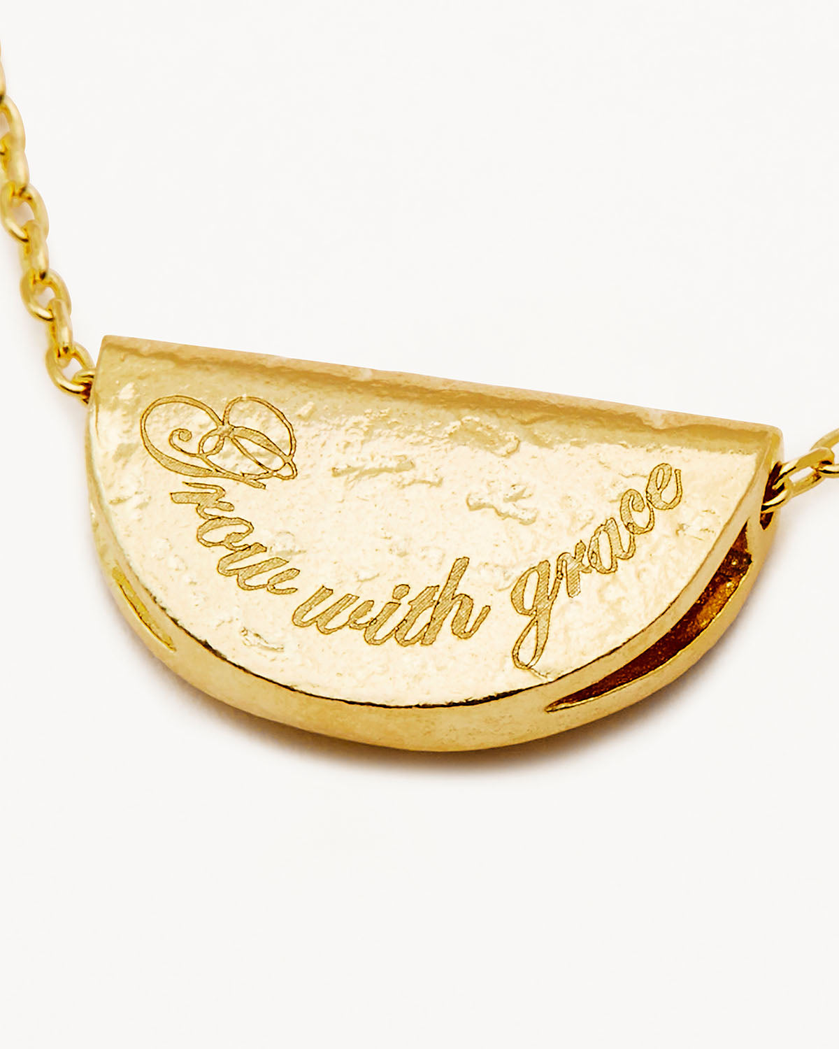 18k Gold Vermeil Lotus Birthstone Necklace - December - Blue Topaz - Image 5