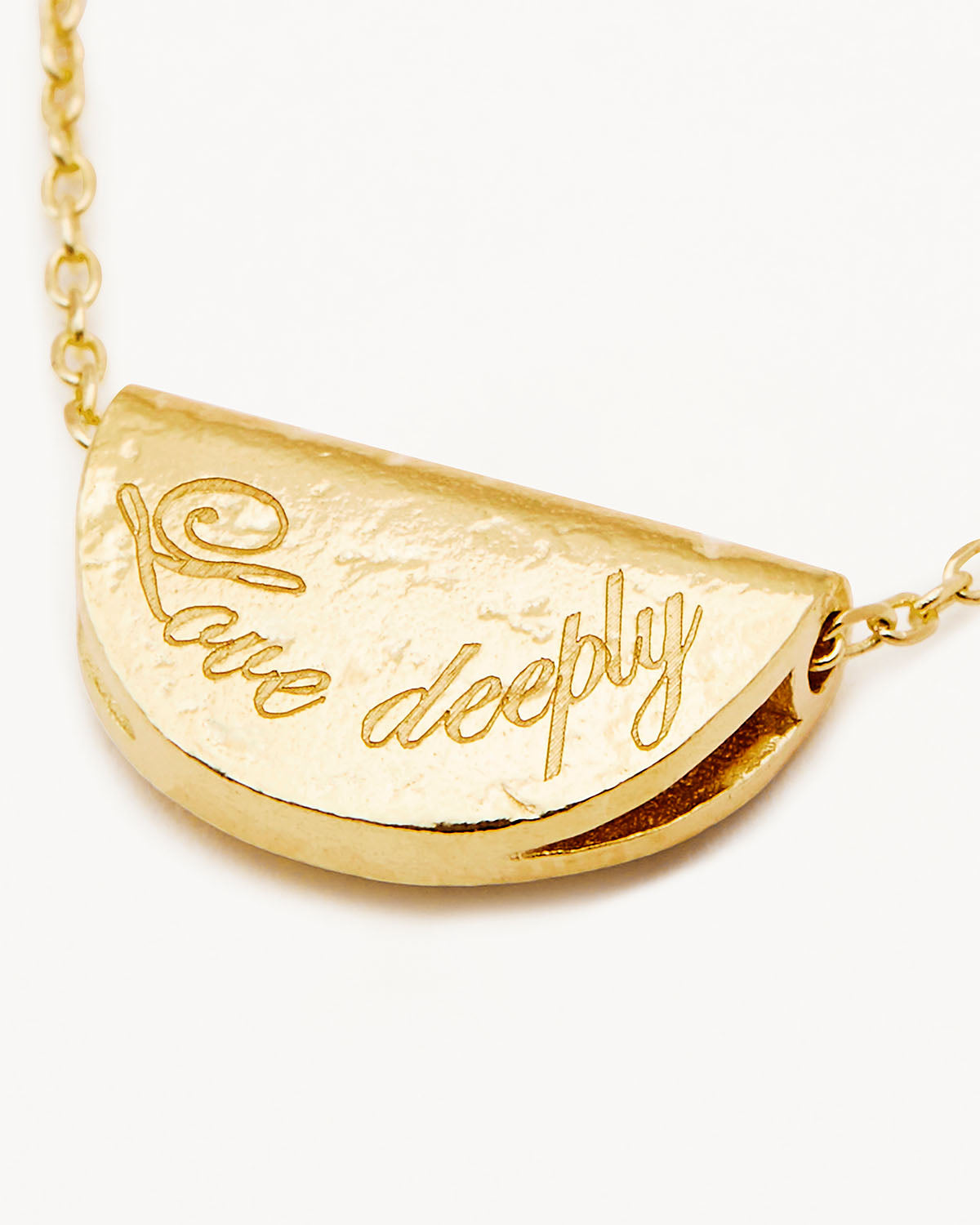 18k Gold Vermeil Lotus Birthstone Necklace - June - Moonstone - Image 4
