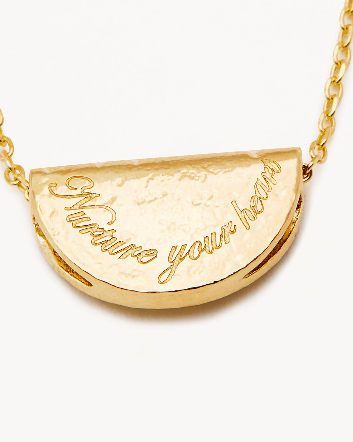 18k Gold Vermeil Lotus Birthstone Necklace - May - Emerald - Image 4