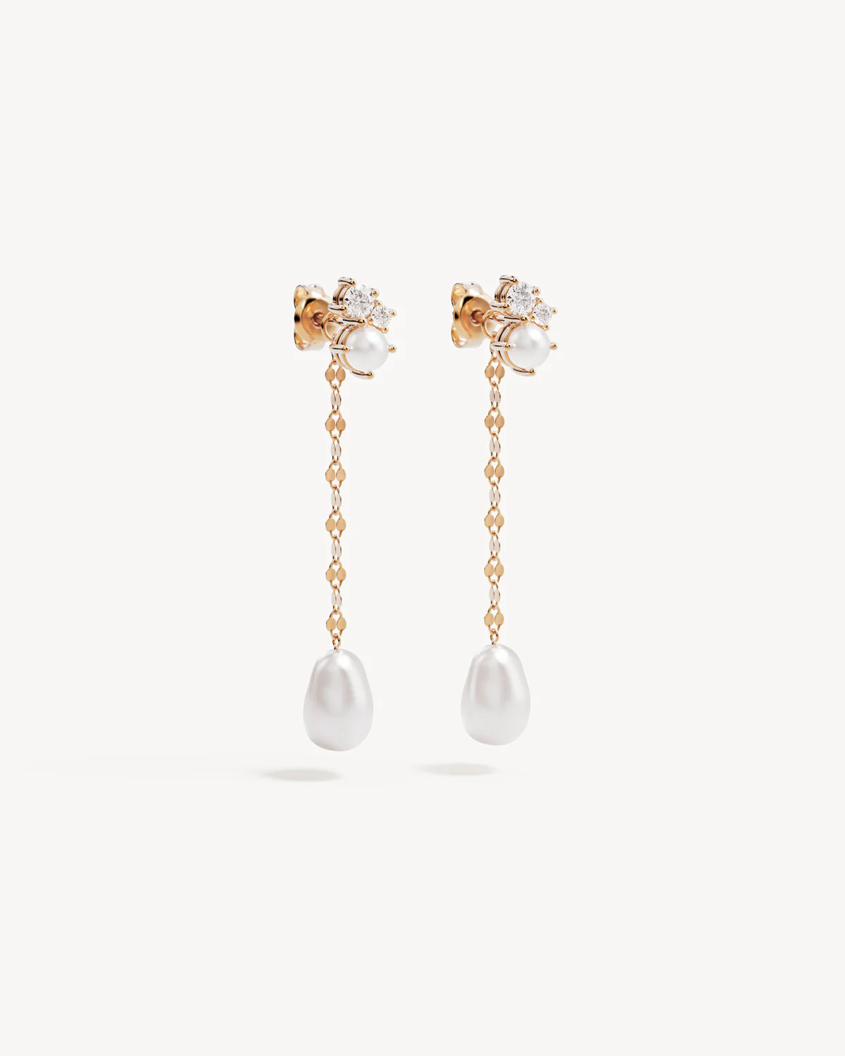 18k Gold Vermeil Love in Stillness Pearl Drop Earrings