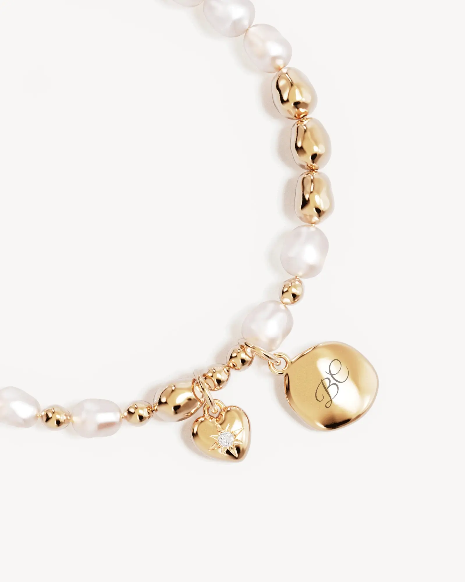 18k Gold Vermeil Love Unbound Pearl Bracelet