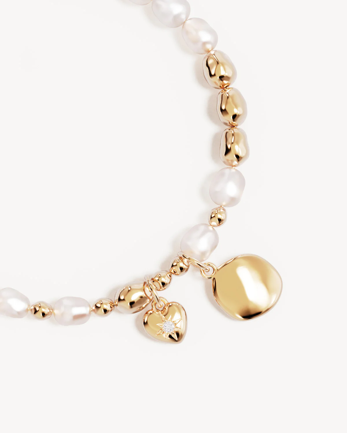 18k Gold Vermeil Love Unbound Pearl Bracelet - Image 5