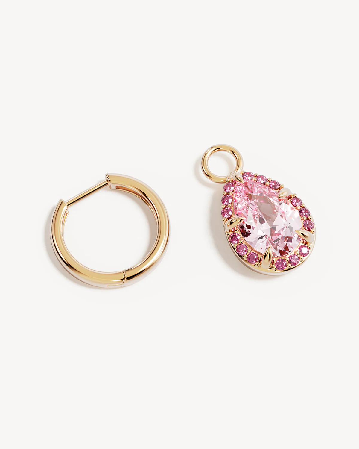 18k Gold Vermeil Love Without Limits Hoops - Image 3