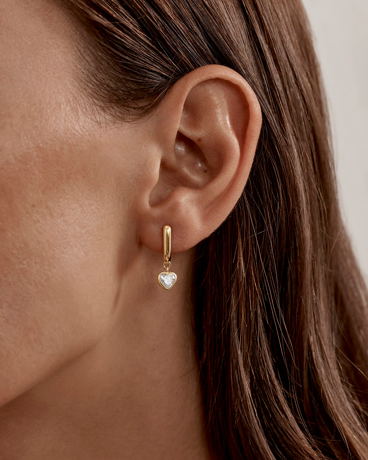 18k Gold Vermeil Love You More Hoops - Image 2