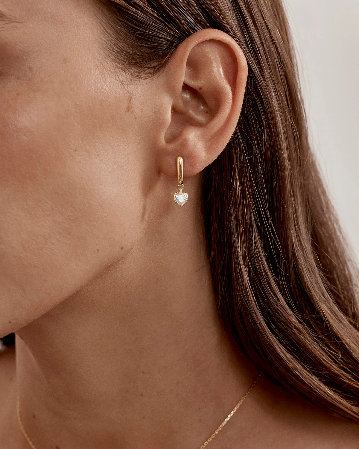 18k Gold Vermeil Love You More Hoops - Image 3