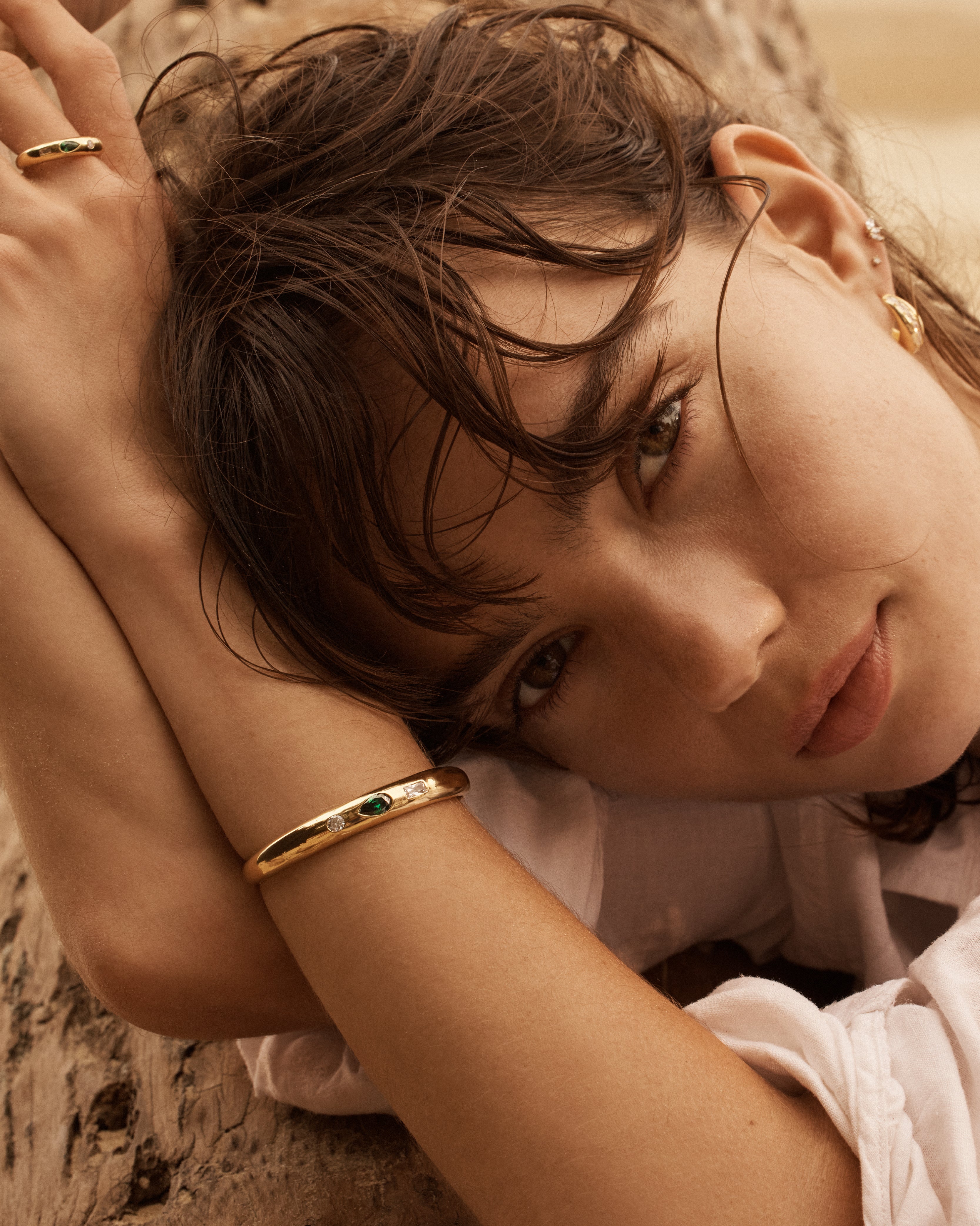 18k Gold Vermeil Magnetic Soul Cuff - Image 4