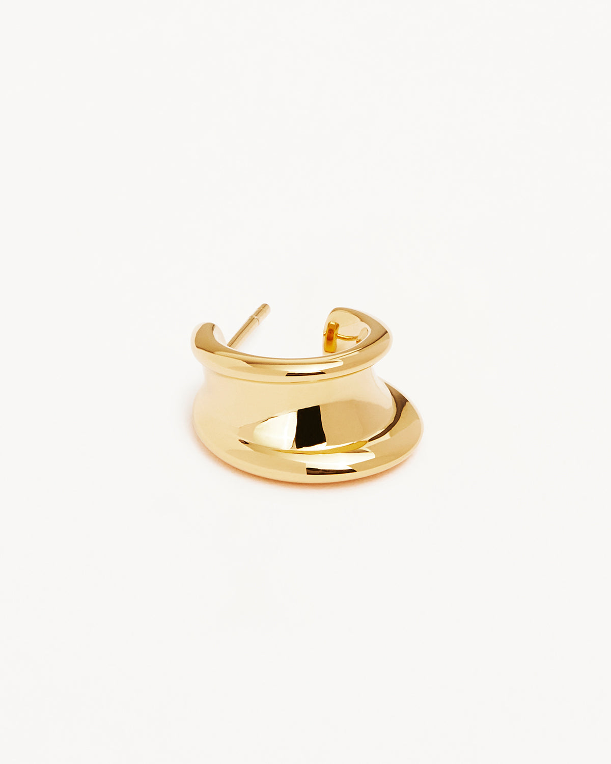 18k Gold Vermeil Muse Small Hoops - Image 3