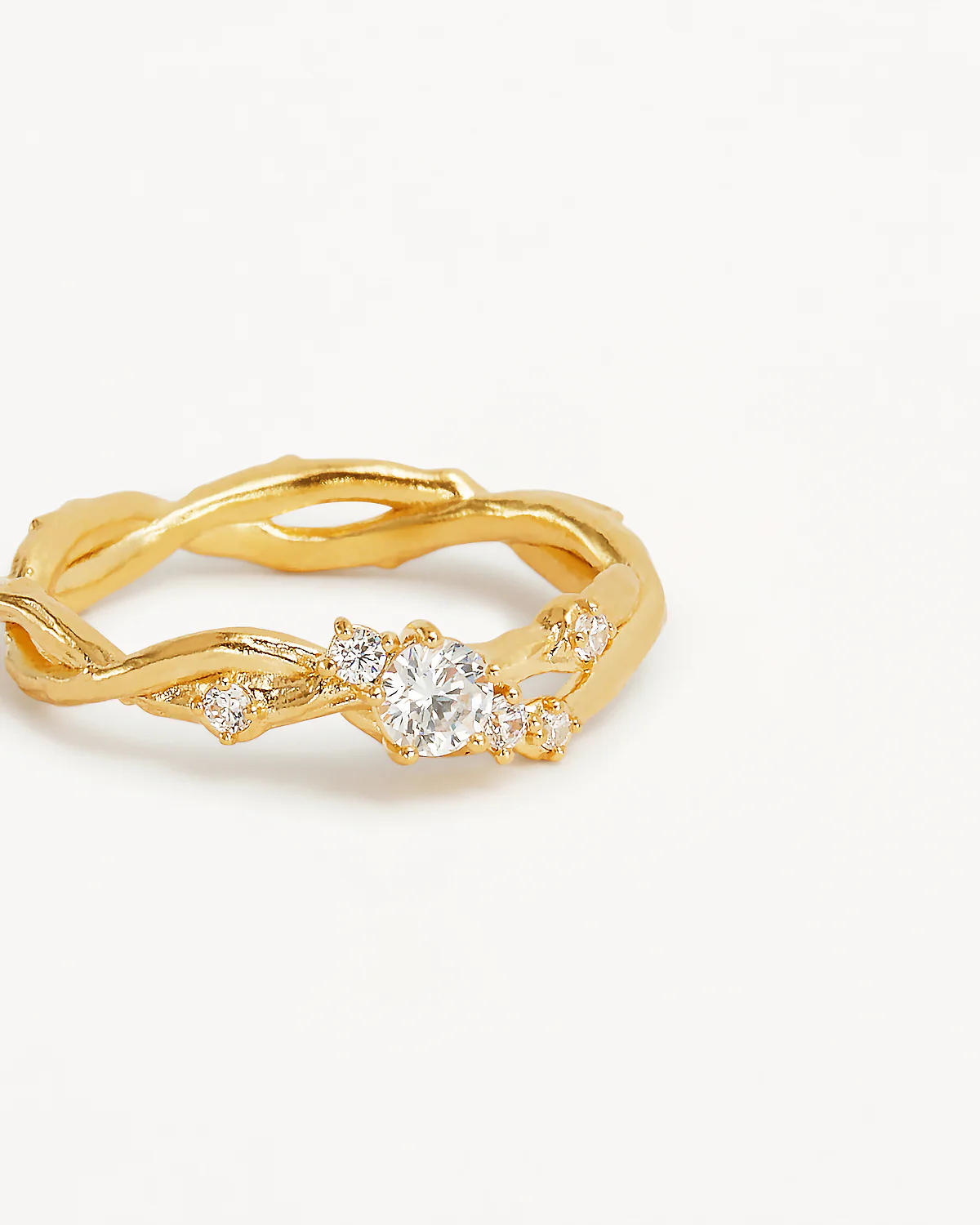18k Gold Vermeil No Rain, No Flowers Ring - Image 3