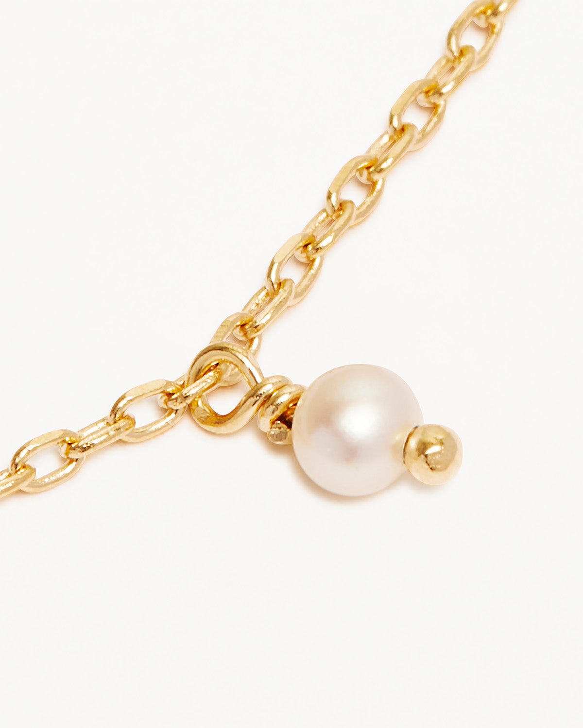 18k Gold Vermeil Peace Anklet - Image 3