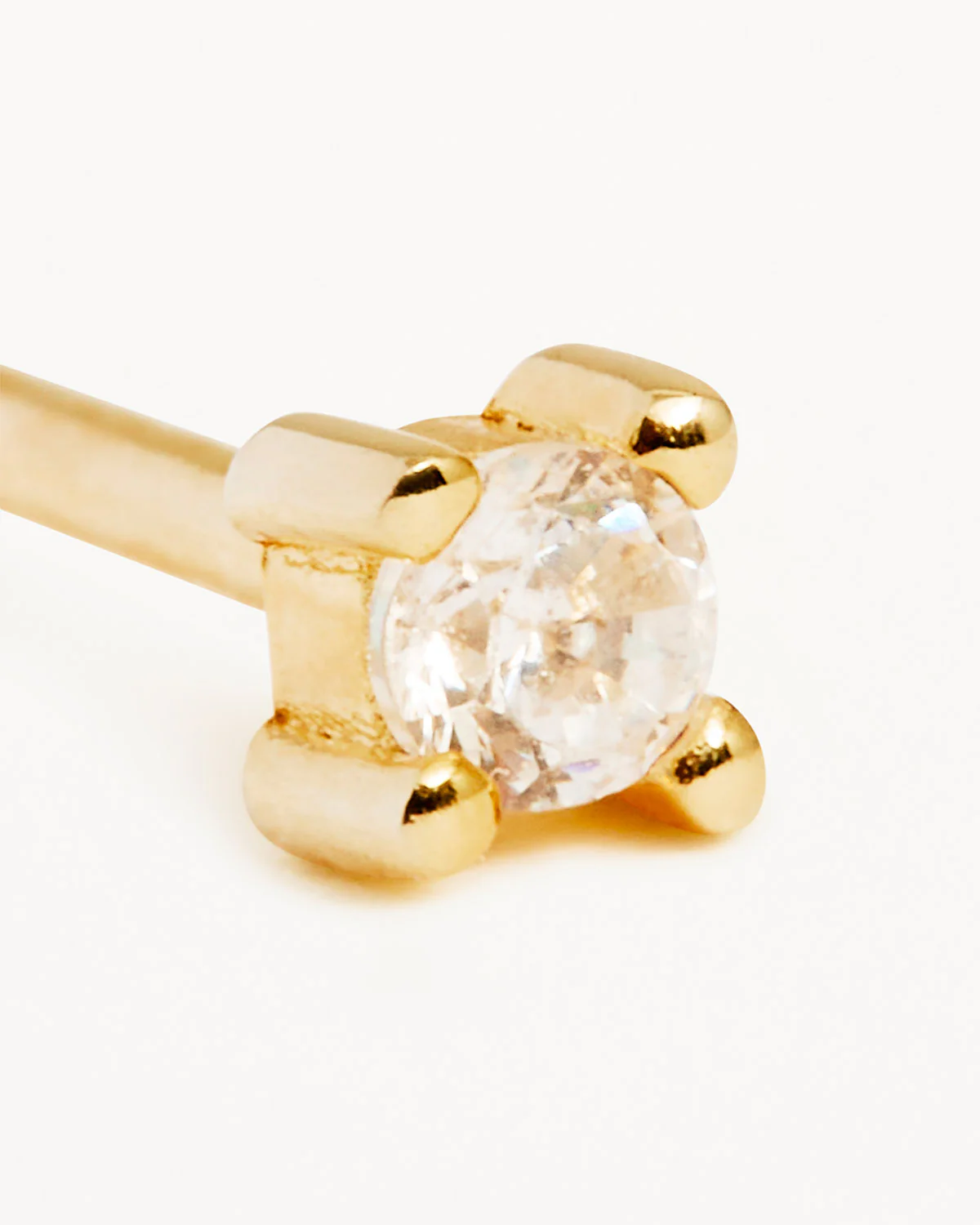 18k Gold Vermeil Pure Light Stud Earrings - Image 3