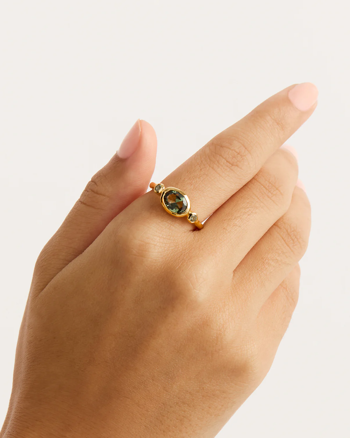 18k Gold Vermeil Radiant Soul Ring - Forest - Image 2
