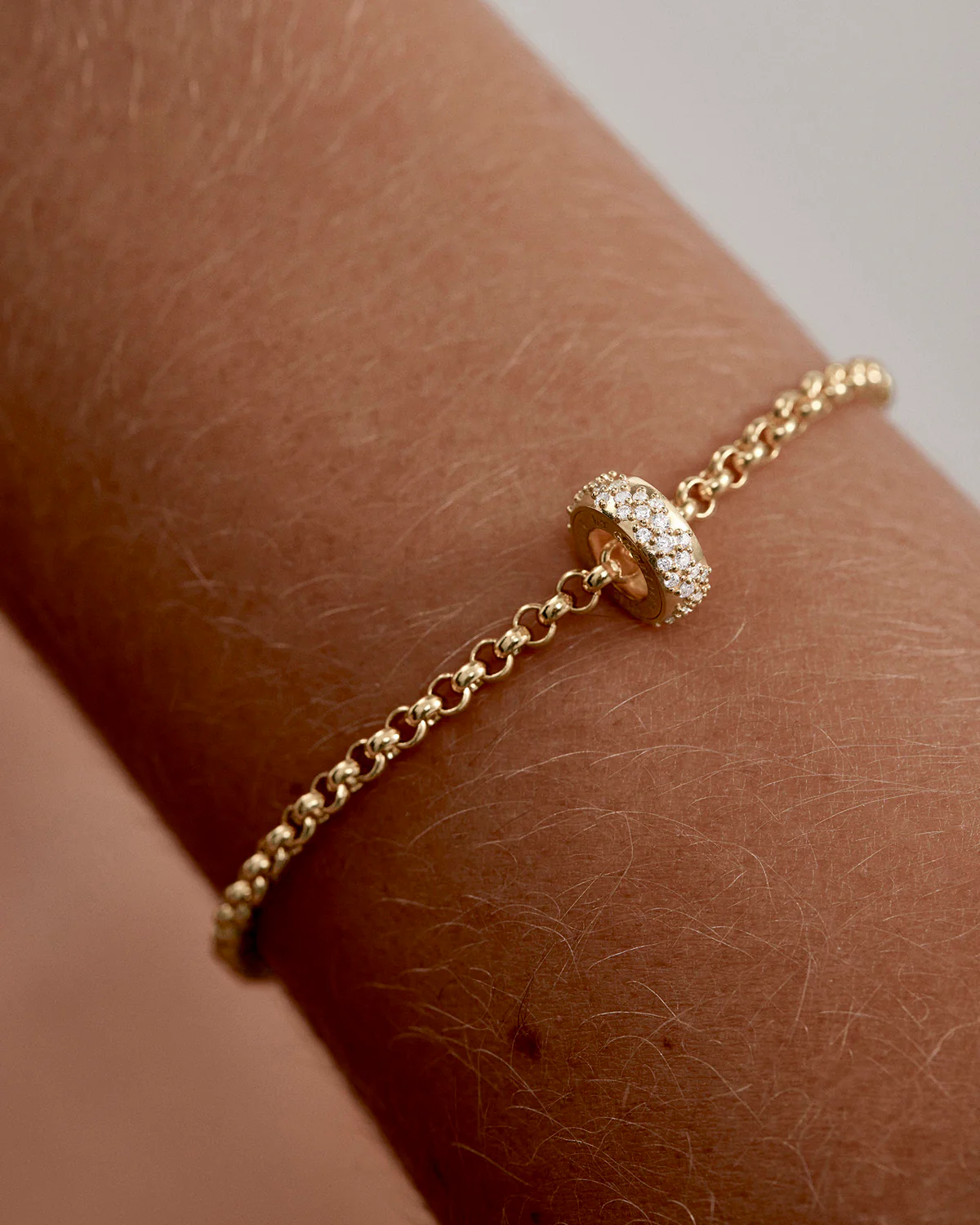 18k Gold Vermeil Scattered Light Petal Charm - Image 4