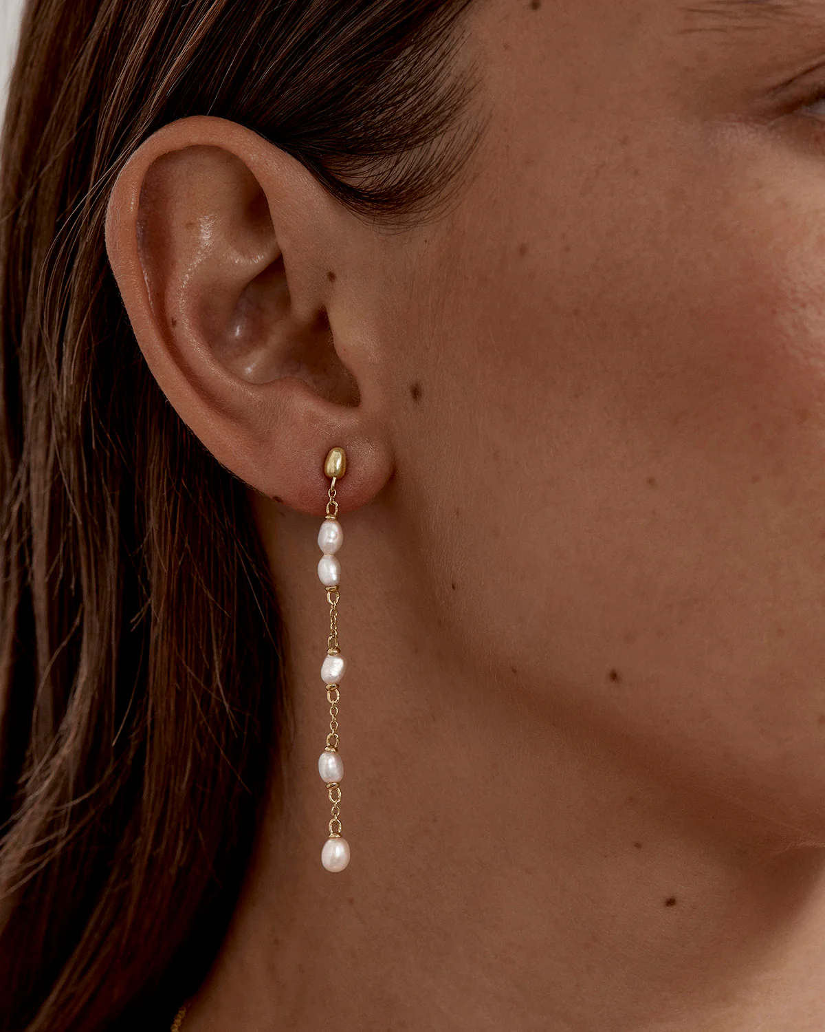 18k Gold Vermeil Serene Dreams Drop Earrings - Image 2