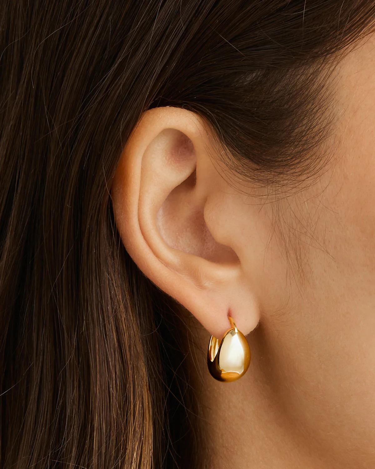 18k Gold Vermeil Sunkissed Small Hoops - Image 2
