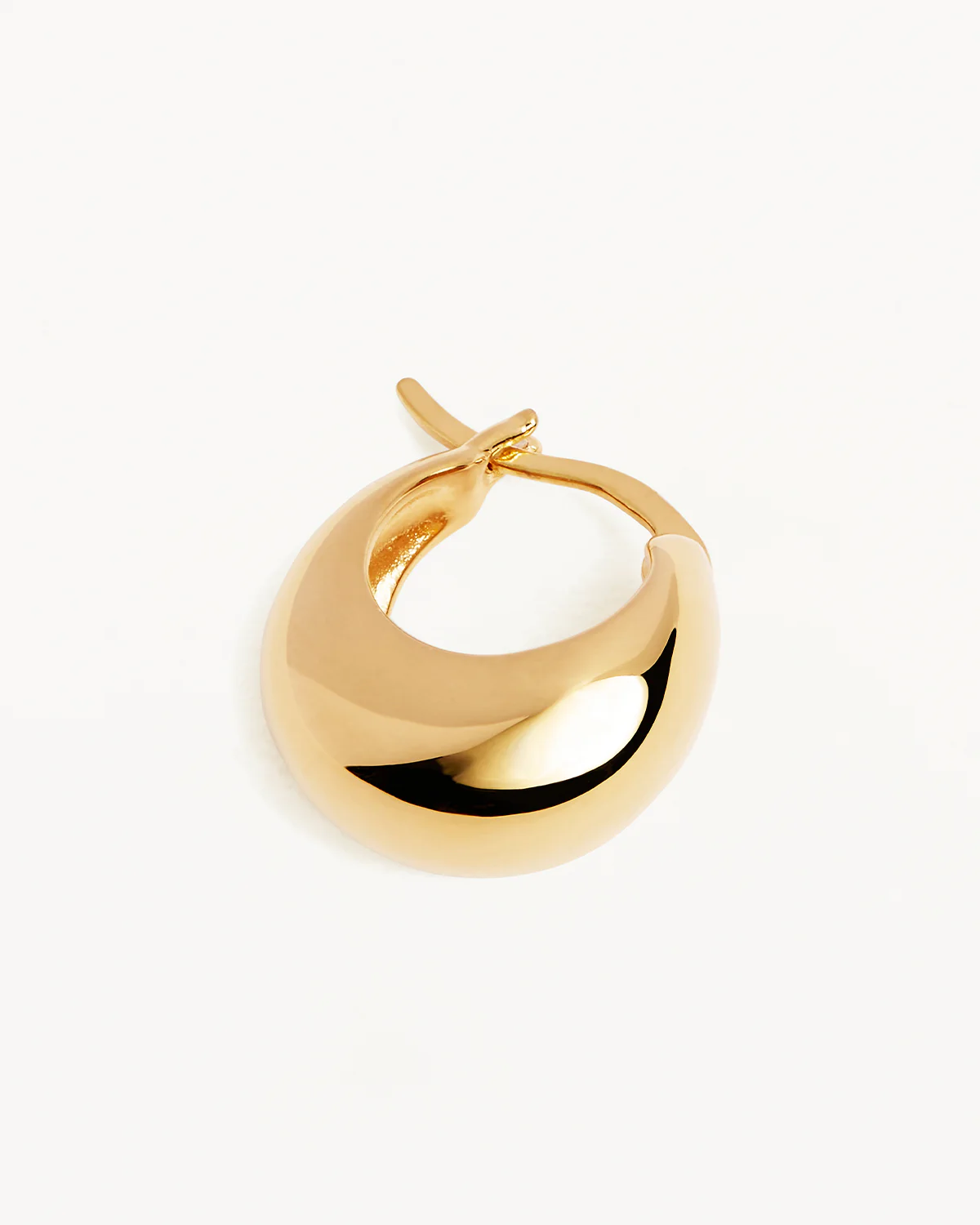 18k Gold Vermeil Sunkissed Small Hoops - Image 3