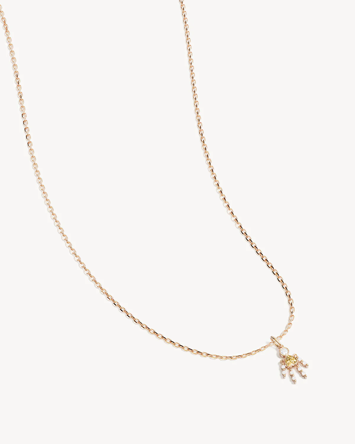 18k Gold Vermeil Tiny Dancer Necklace - Citrine