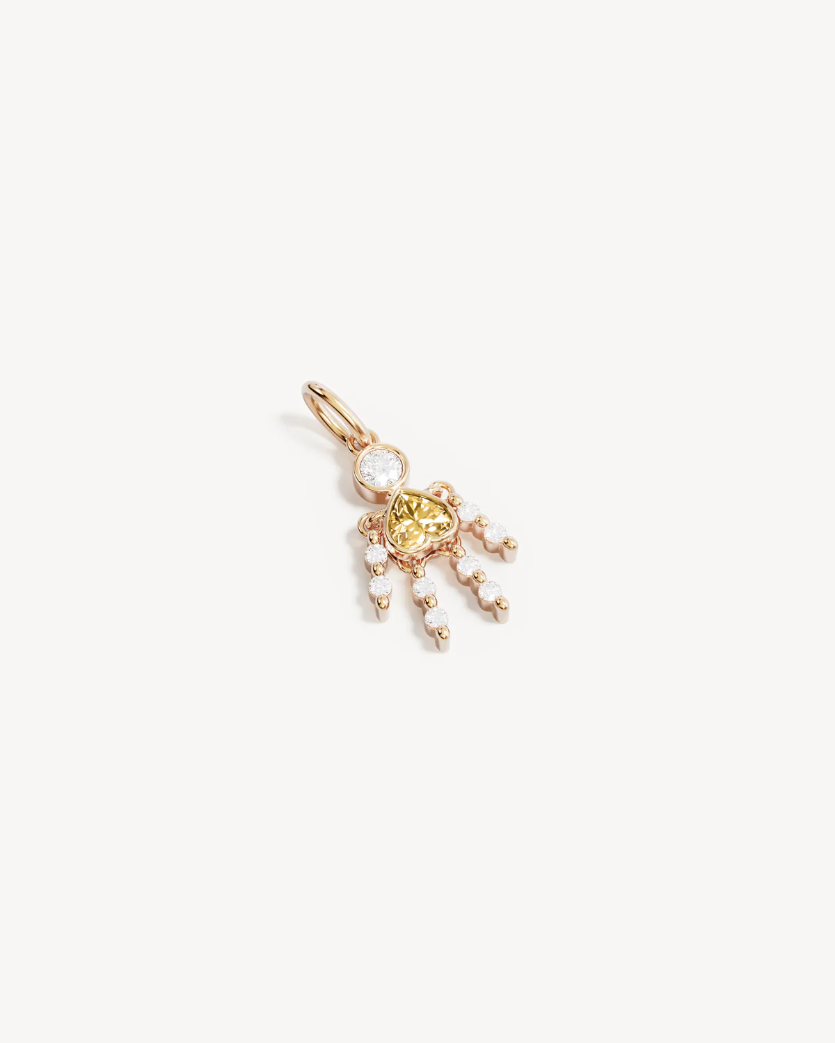 18k Gold Vermeil Tiny Dancer Pendant - Citrine